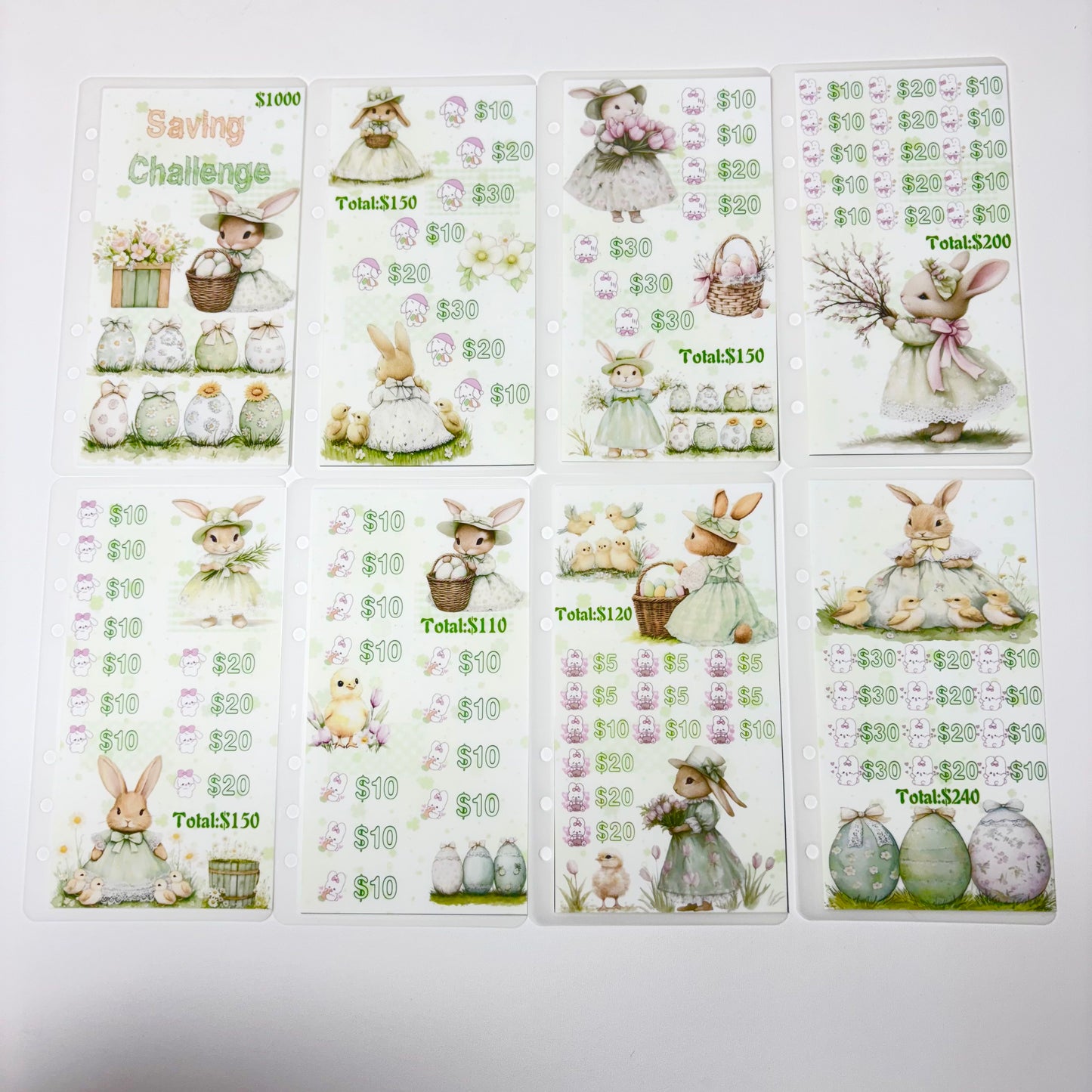 Easter Bunny Custom 1k 3k 5k Luxury Vellum Savings Challenge