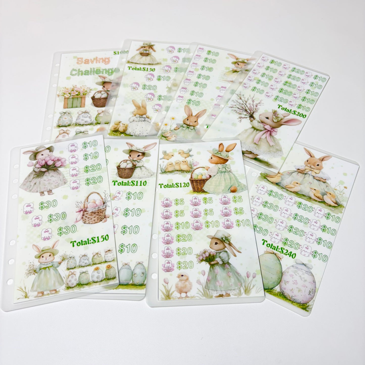 Easter Bunny Custom 1k 3k 5k Luxury Vellum Savings Challenge