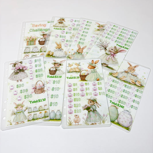 Easter Bunny Custom 1k 3k 5k Luxury Vellum Savings Challenge