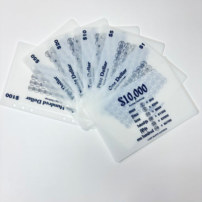 A5 A6 10KFrosted Elegant Laminated Budget Money Tracker