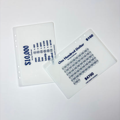 A5 A6 10KFrosted Elegant Laminated Budget Money Tracker