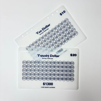 A5 A6 10KFrosted Elegant Laminated Budget Money Tracker