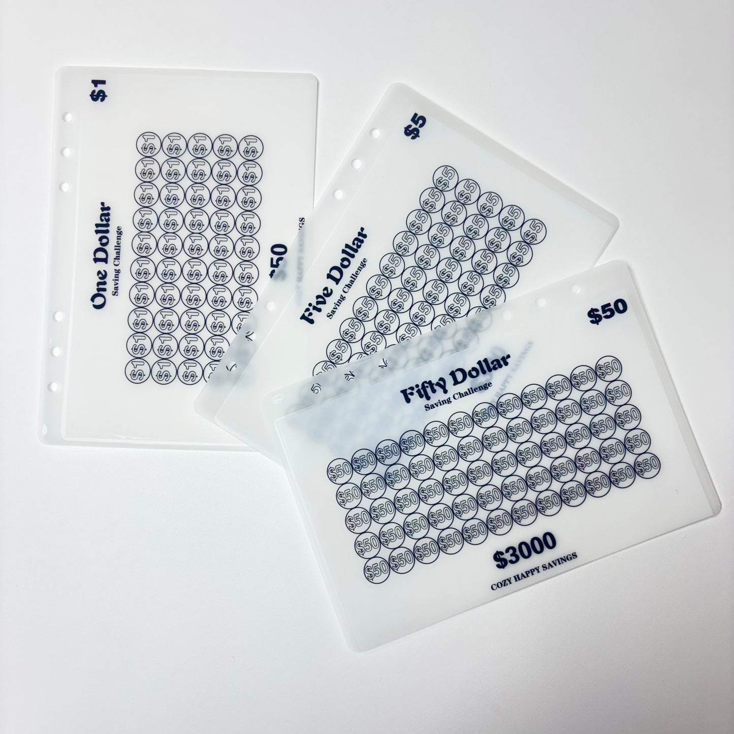 A5 A6 10KFrosted Elegant Laminated Budget Money Tracker