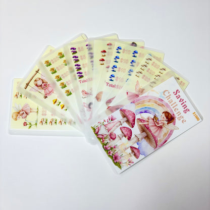 Mushroom Angel Custom 1k 3k 5k Luxury Vellum Savings Challenge