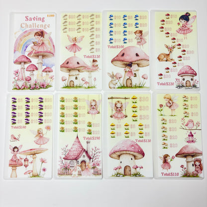 Mushroom Angel Custom 1k 3k 5k Luxury Vellum Savings Challenge