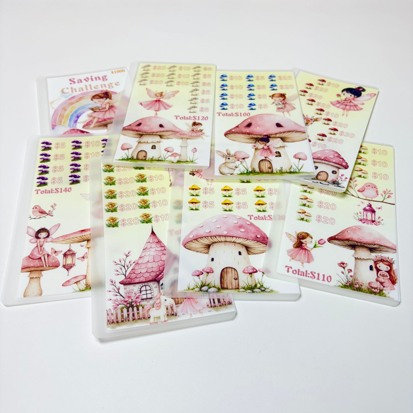 Mushroom Angel Custom 1k 3k 5k Luxury Vellum Savings Challenge