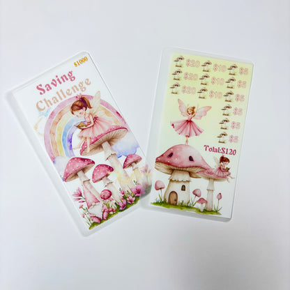 Mushroom Angel Custom 1k 3k 5k Luxury Vellum Savings Challenge