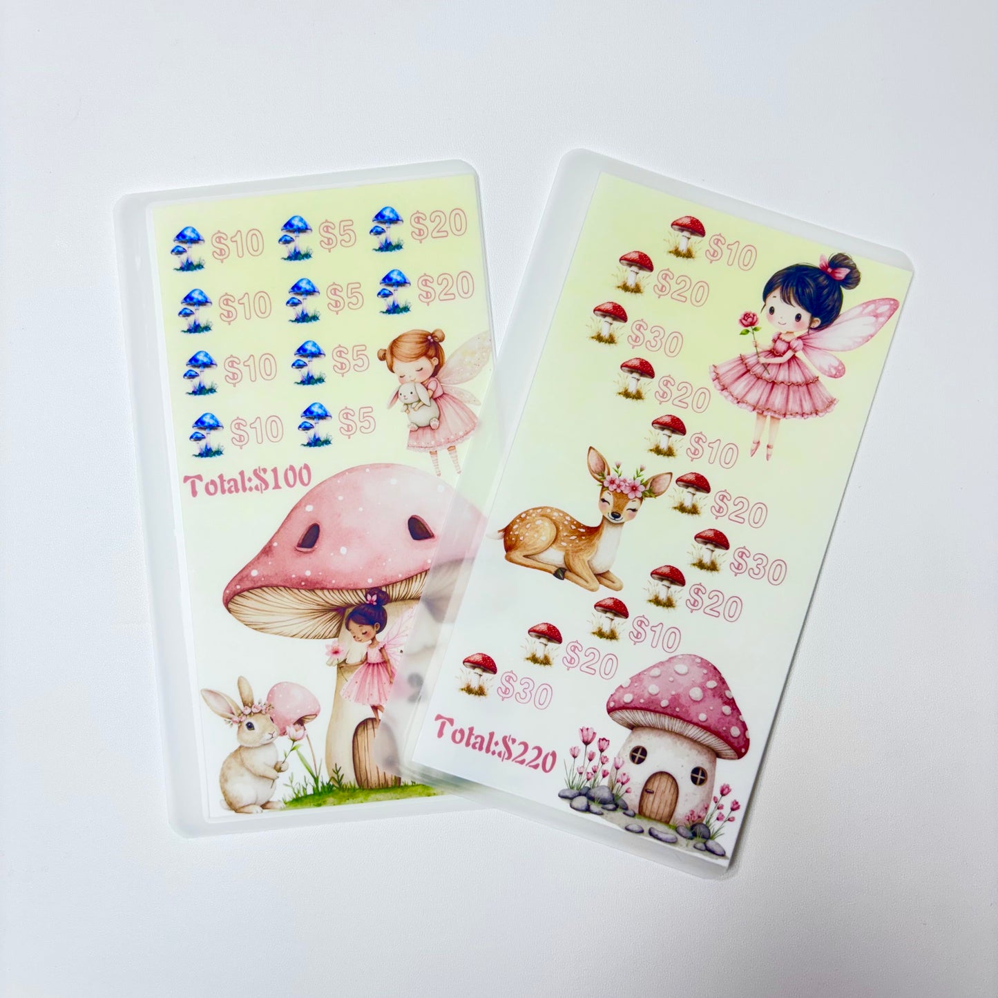 Mushroom Angel Custom 1k 3k 5k Luxury Vellum Savings Challenge