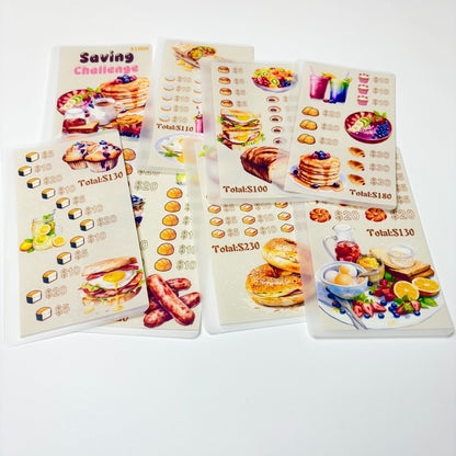 Tasty Food Custom 1k 3k 5k Luxury Vellum Savings Challenge