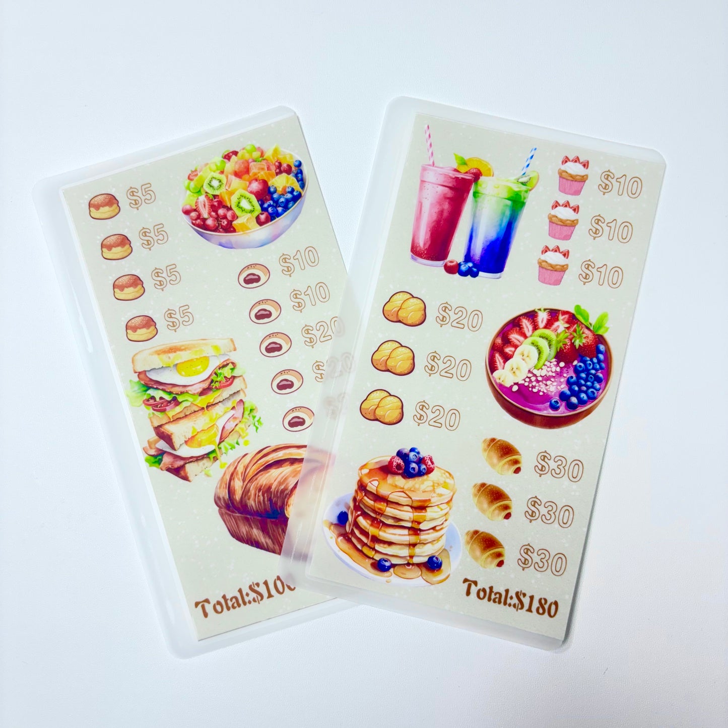 Tasty Food Custom 1k 3k 5k Luxury Vellum Savings Challenge