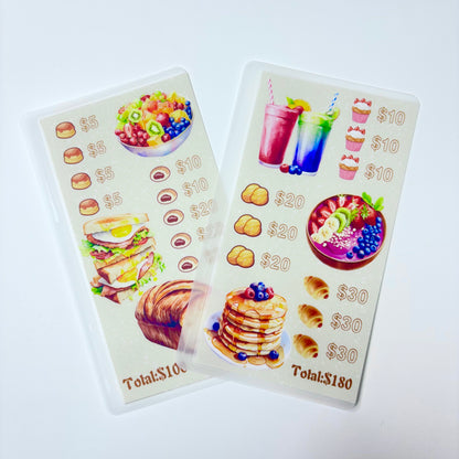 Tasty Food Custom 1k 3k 5k Luxury Vellum Savings Challenge