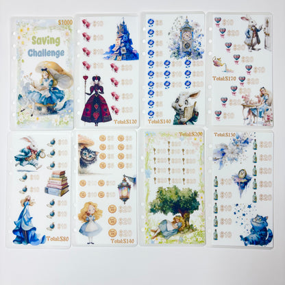 Dreamy Little Girl Custom 1k 3k 5k Luxury Vellum Savings Challenge