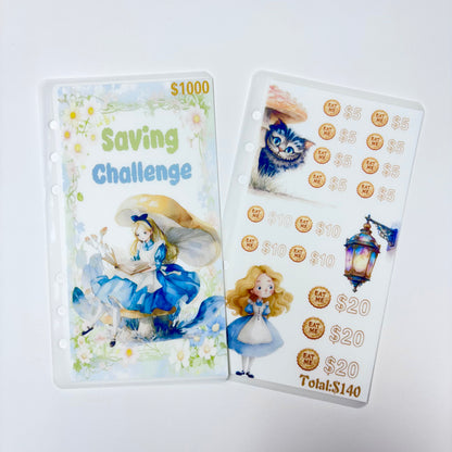 Dreamy Little Girl Custom 1k 3k 5k Luxury Vellum Savings Challenge