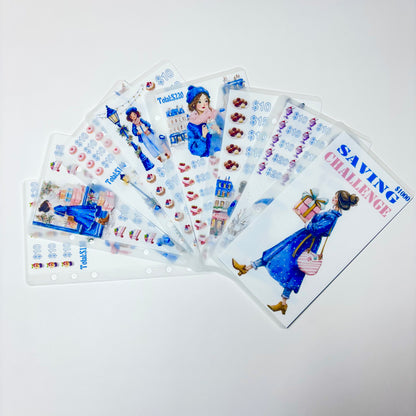 Shopping Girl Custom 1k 3k 5k Luxury Vellum Savings Challenge