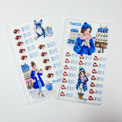 Shopping Girl Custom 1k 3k 5k Luxury Vellum Savings Challenge