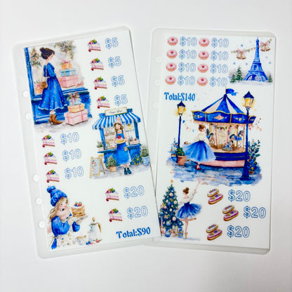 Shopping Girl Custom 1k 3k 5k Luxury Vellum Savings Challenge