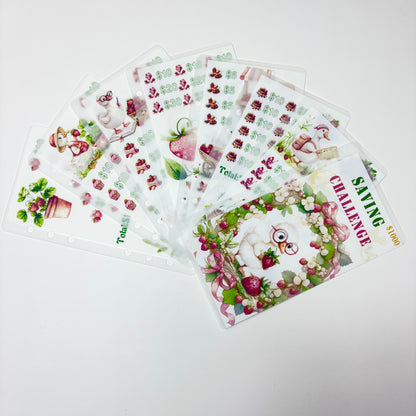 Strawberry Little Duck 1k 3k 5k Luxury Vellum Savings Challenge