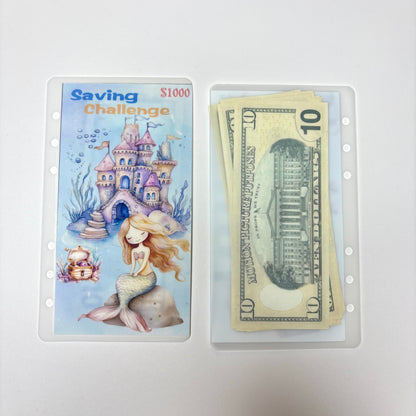 Blue Mermaid 1k 3k 5k Luxury Vellum Savings Challenge
