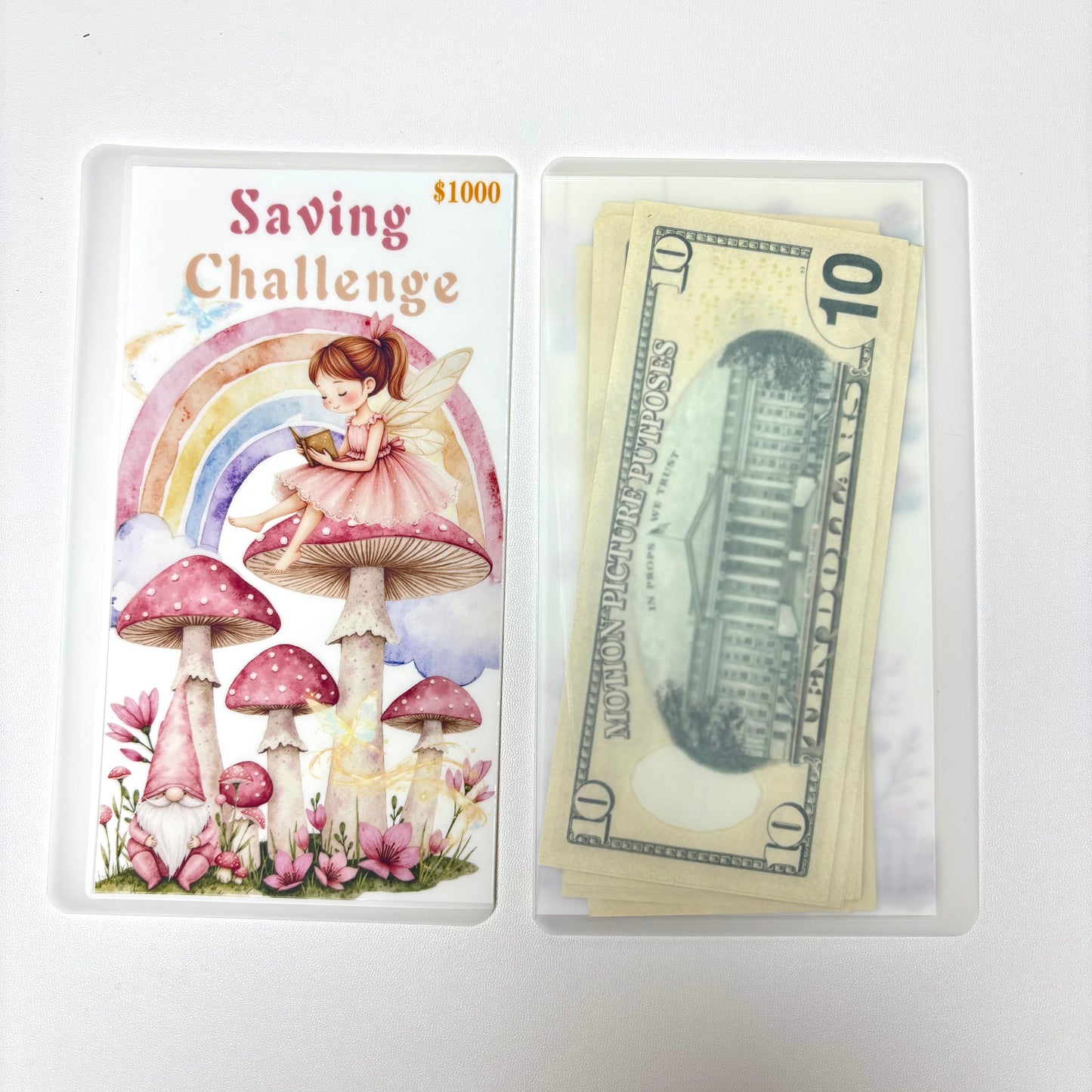 Mushroom Angel Custom 1k 3k 5k Luxury Vellum Savings Challenge