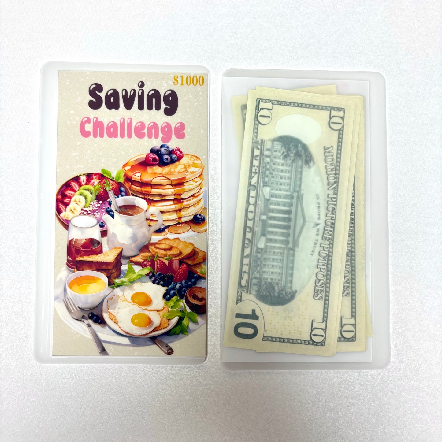 Tasty Food Custom 1k 3k 5k Luxury Vellum Savings Challenge