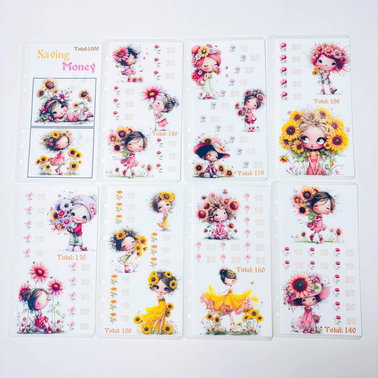 Floral Babe 1k 3k 5k Luxury Vellum Savings Challenge