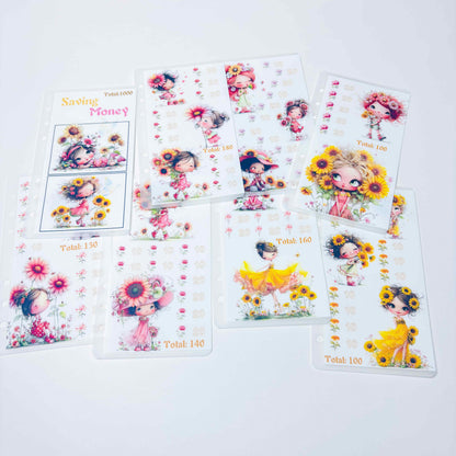 Floral Babe 1k 3k 5k Luxury Vellum Savings Challenge