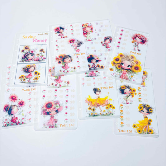 Floral Babe 1k 3k 5k Luxury Vellum Savings Challenge