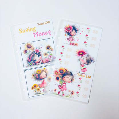 Floral Babe 1k 3k 5k Luxury Vellum Savings Challenge
