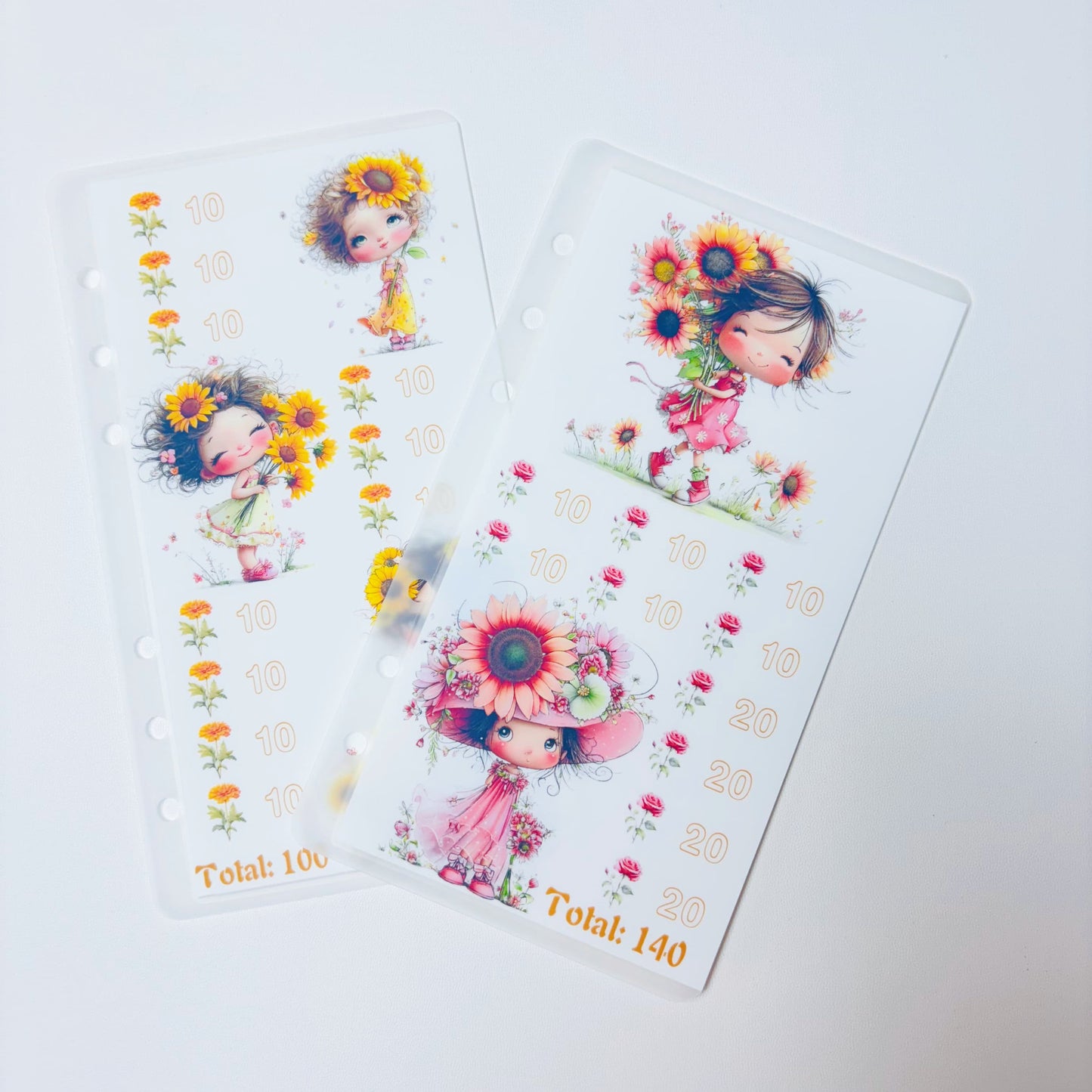 Floral Babe 1k 3k 5k Luxury Vellum Savings Challenge