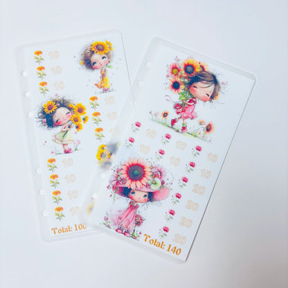 Floral Babe 1k 3k 5k Luxury Vellum Savings Challenge
