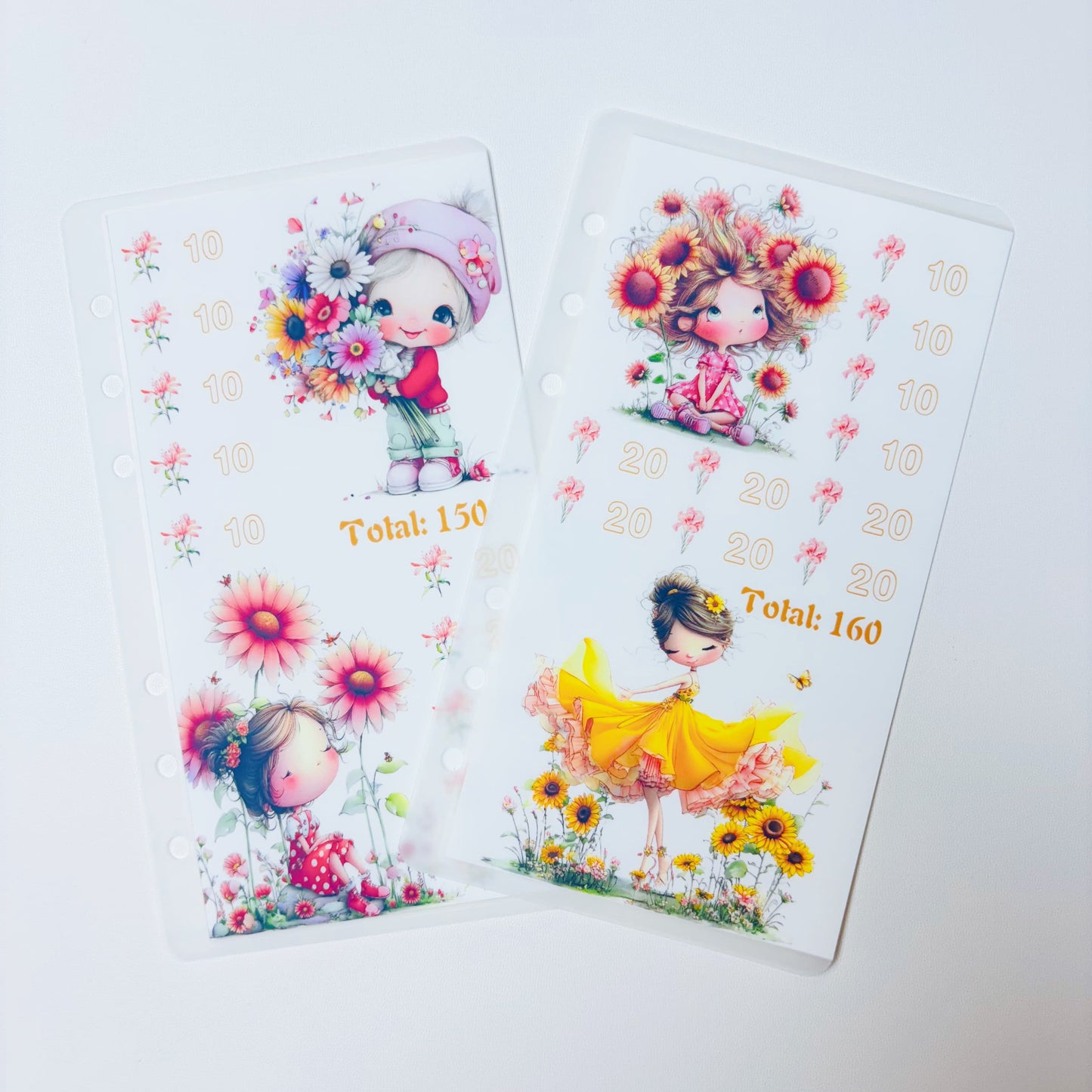 Floral Babe 1k 3k 5k Luxury Vellum Savings Challenge