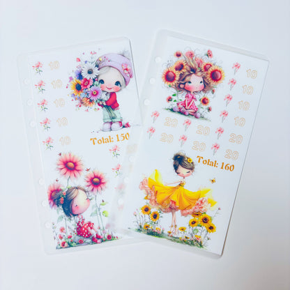 Floral Babe 1k 3k 5k Luxury Vellum Savings Challenge