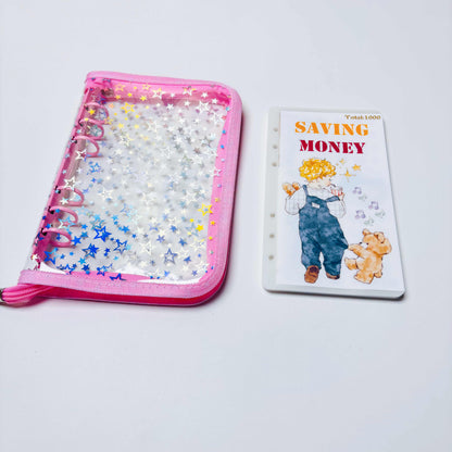 Cute bear vibe boy&girl Custom 1k 3k 5k Luxury Vellum Savings Challenge